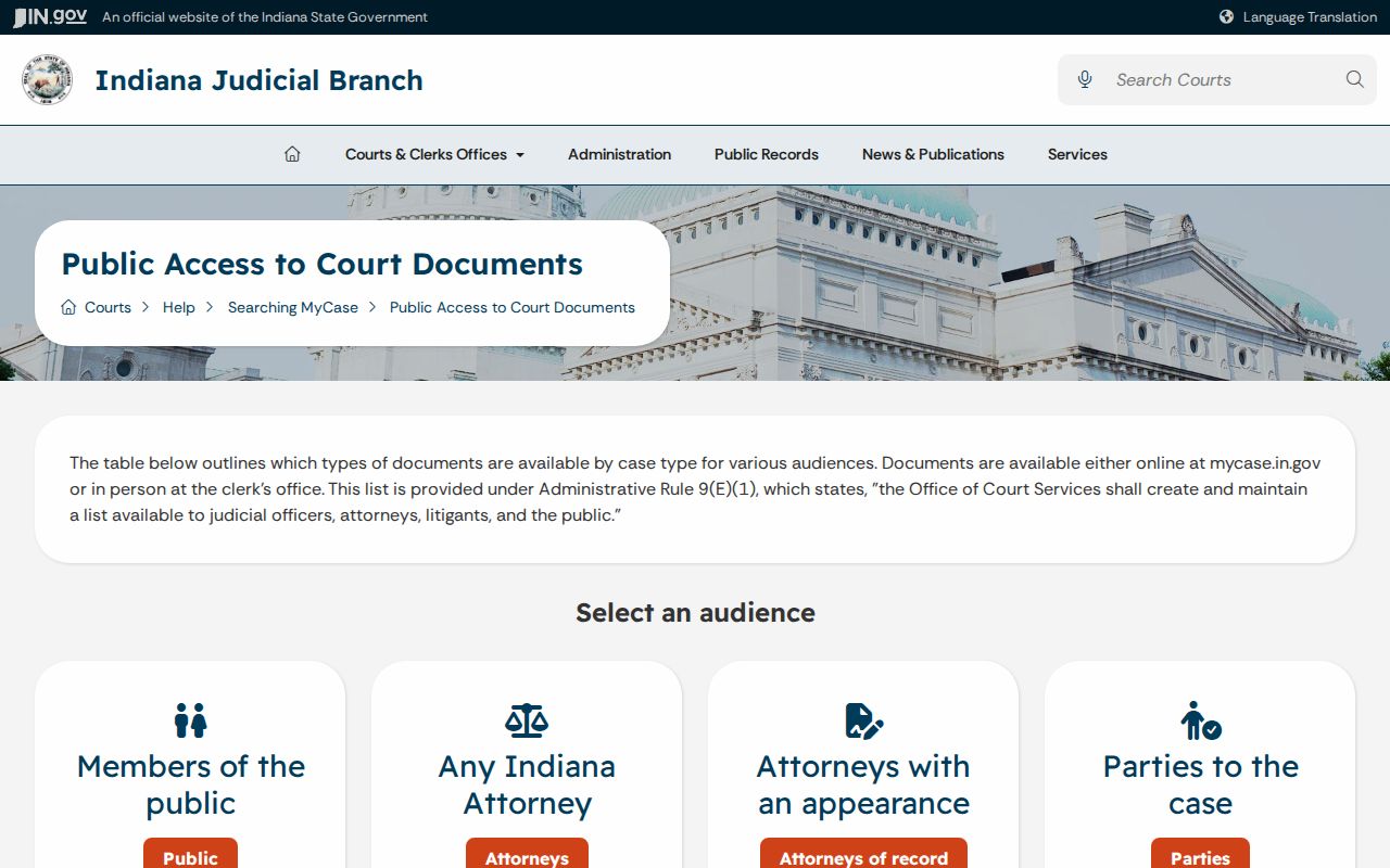 Martin County active warrant public document availability in MyCase