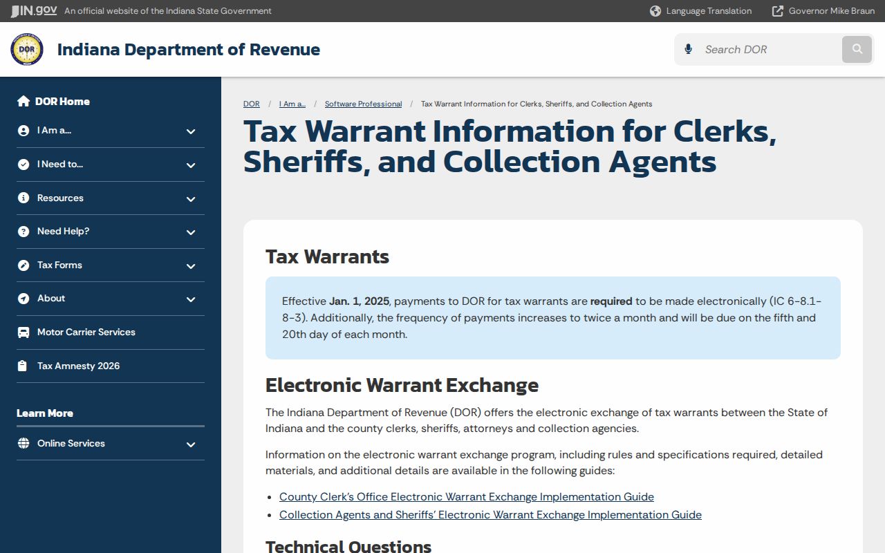 Martin County traffic warrant and tax warrant distinction
